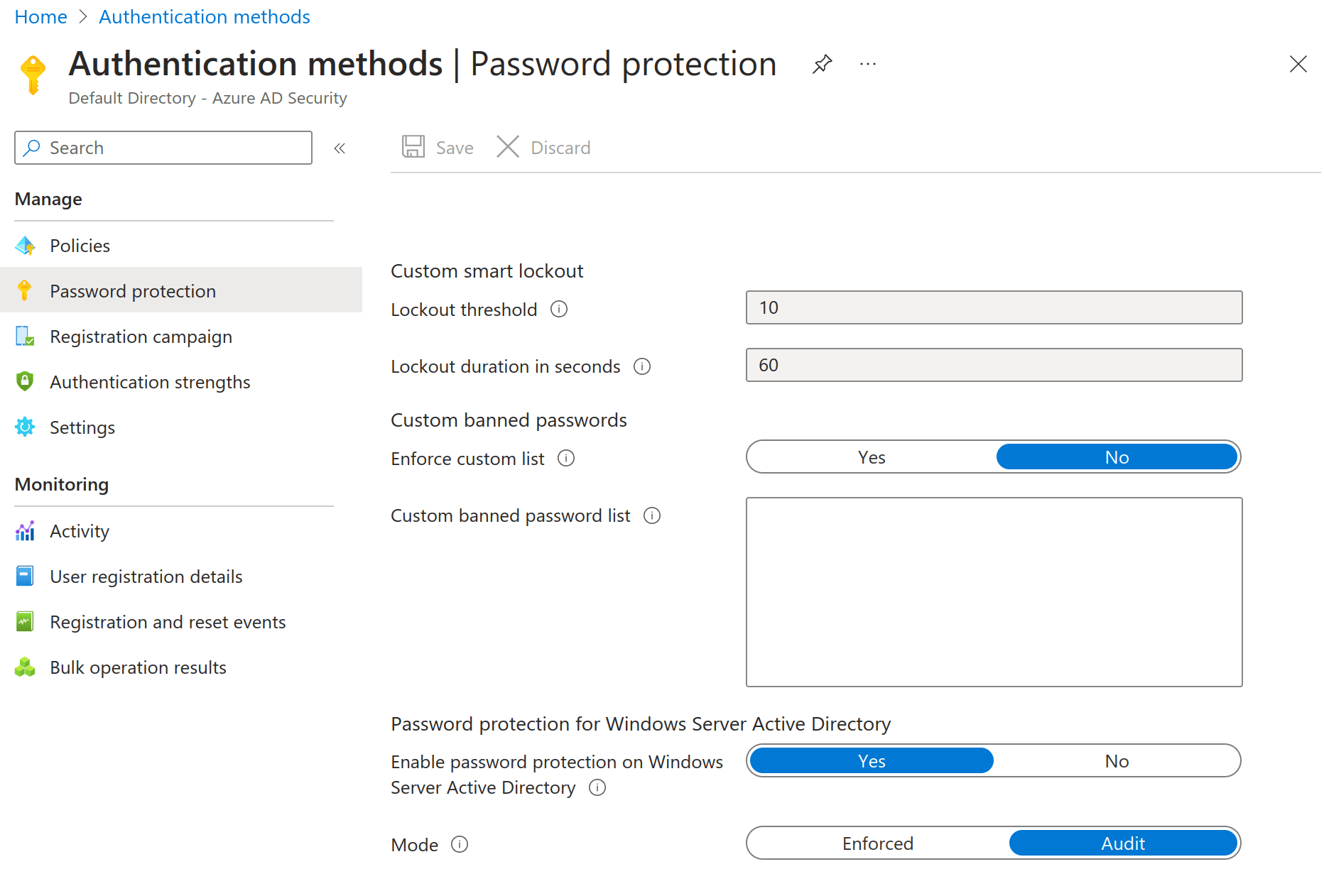 Azure Password Protection