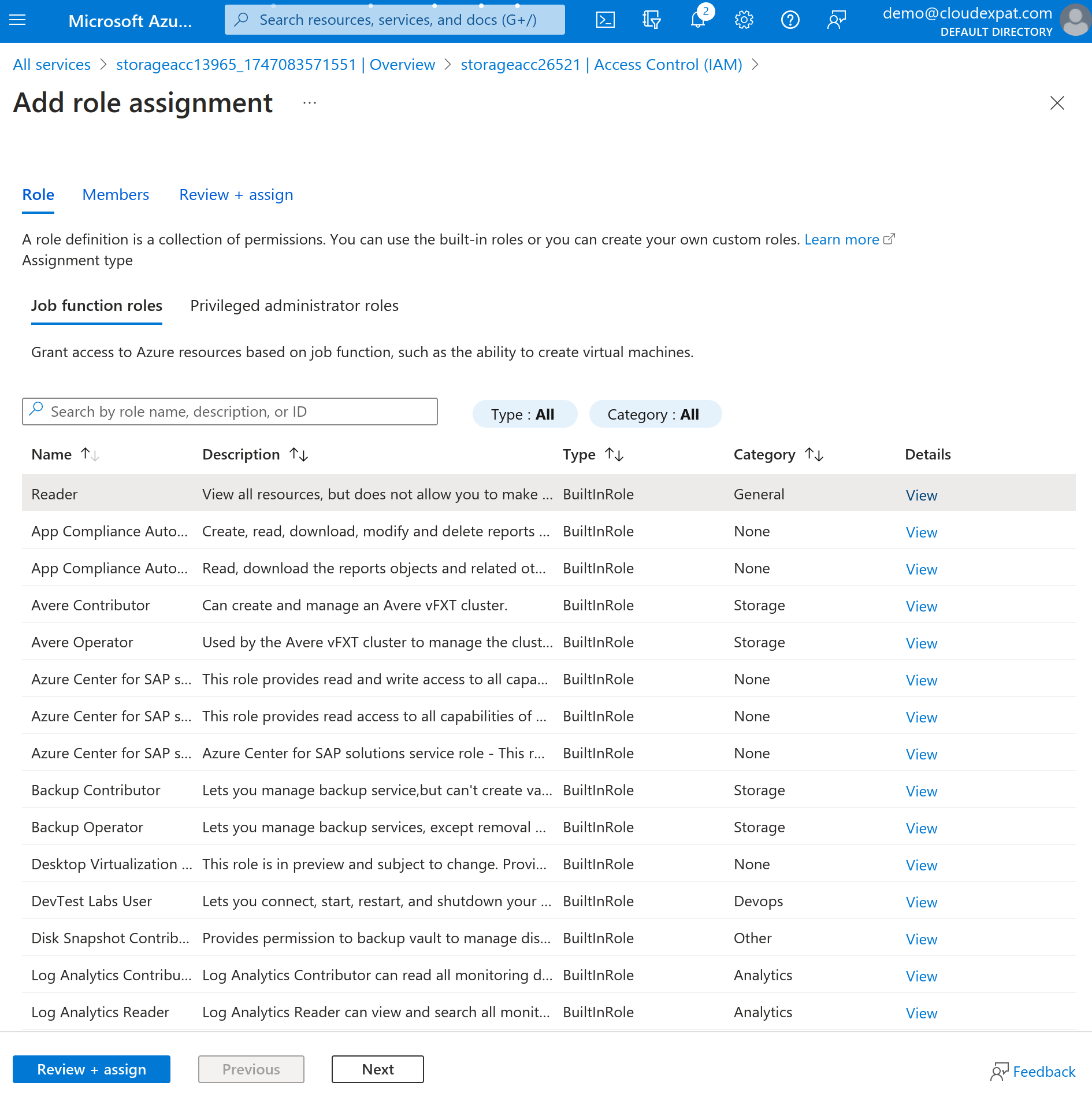 Azure Add Role Assignment