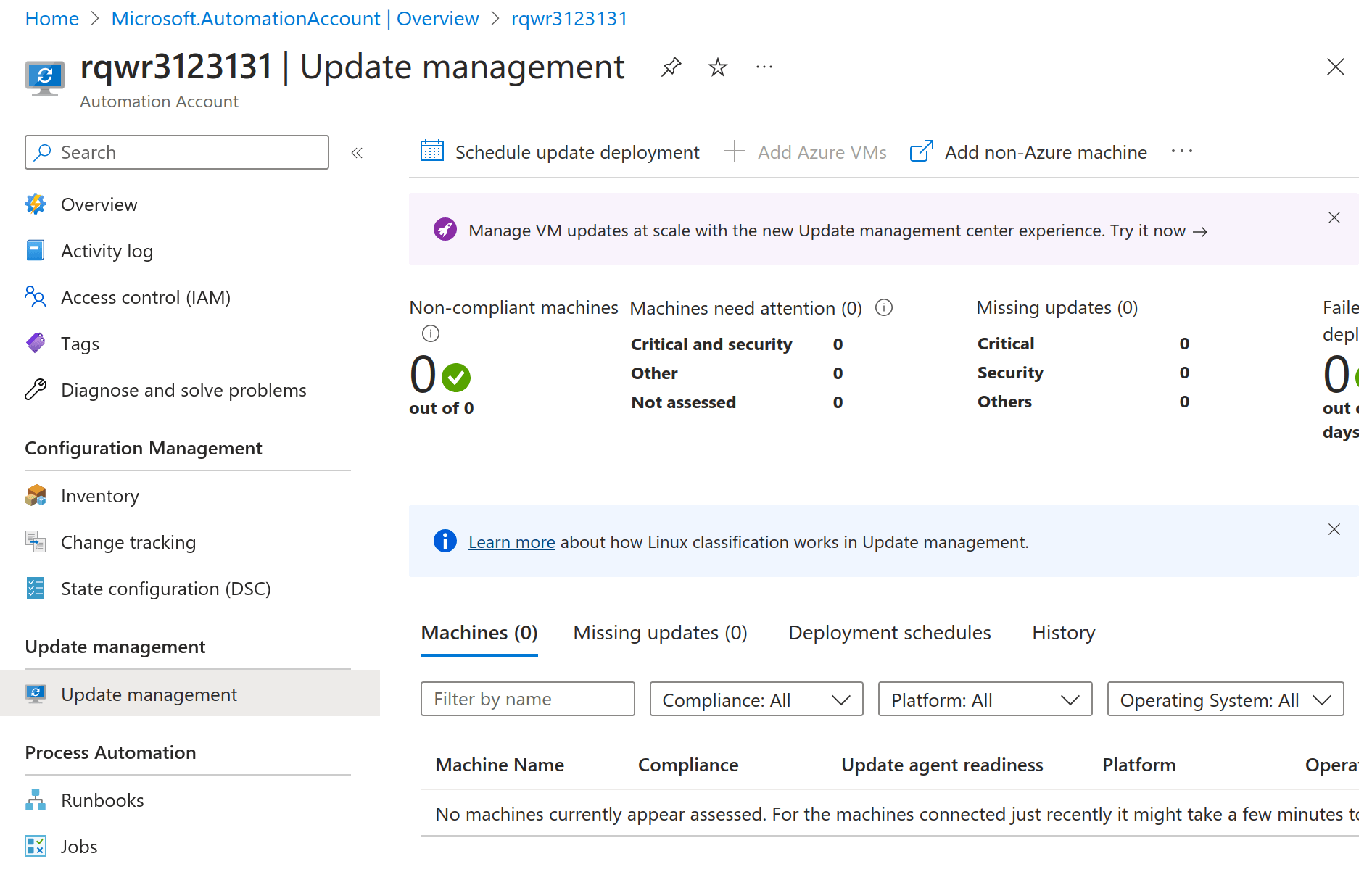 Azure Update Management